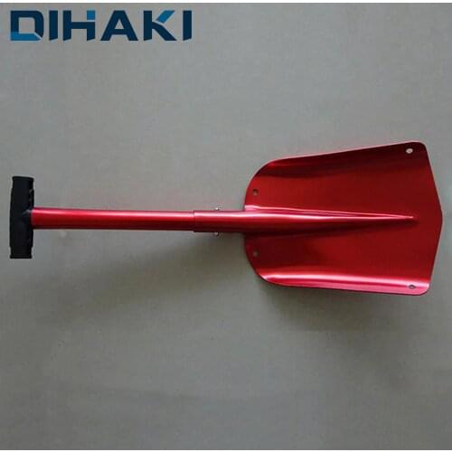 Outdoor Snow Shovel Ice Shovel Winter Snow Remover Tool Camping Garden Folding Shovel Survival Tools Retractable Aluminum Alloy