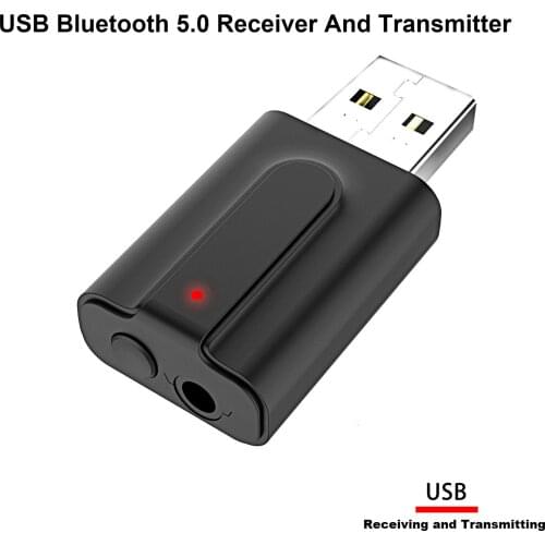 USB Bluetooth 5.0 Receiver Transmitter 2 in 1 Bluetooth Adapter Wireless Audio Receiving and Transmitting