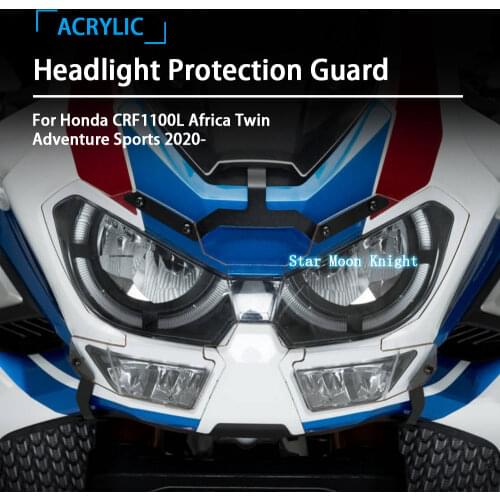 Motorcycle Headlight Guard Lens Protection Clear Front Lamp Cover For Honda CRF1100L Africa Twin CRF 1100 L Adventure Sports US