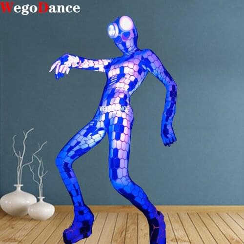 Women Party Wear Stage Costumes For Singers Python Jumpsuit Nightclub Bar Pole Dance Birthday