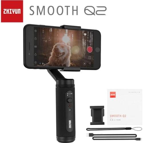 ZHIYUN SMOOTH Q2 Pocket Size Smartphone mini Handheld Gimbal Selfie stick for iPhone 12 Samsung XIAOMI OPPO