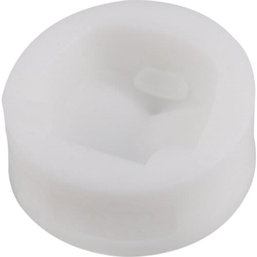 1 Piece Silicone Female Face Mold Doll Head 3D Mould & 5 Sheets of Cute Eyes Stickers for Doll Toy Making