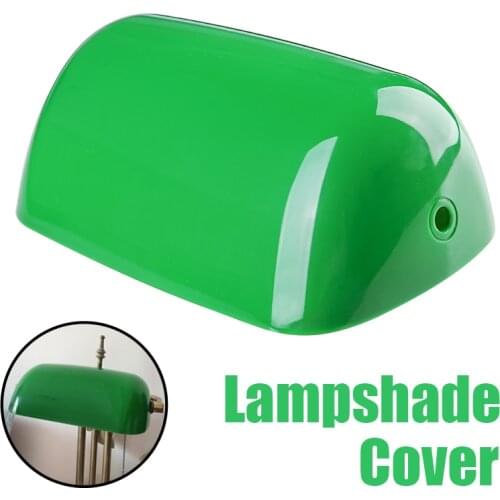 1pc Lampshade Cover Vintage Green Plastic Lamp Shade Cover Replacement Lampshade Desk Bedroom Supplies