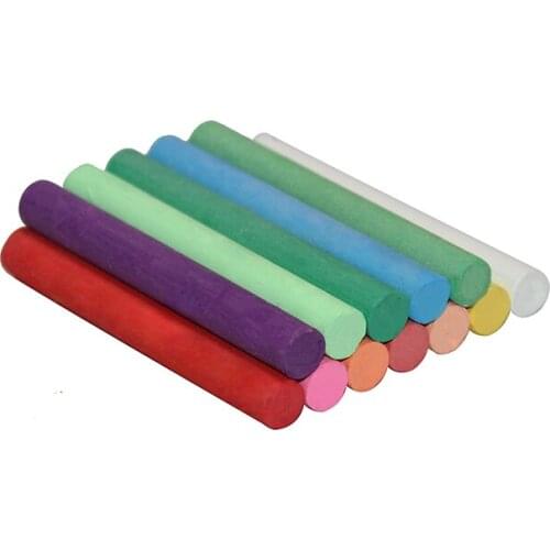 20 PCS/lot Dustless Color Drawing Chalk For Stationary Office School Education Water Soluble Chalks Marker