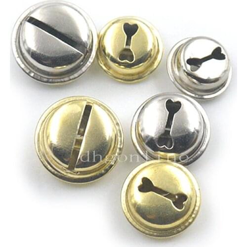 50 Pcs 16 18 20mm Christmas Jingle Bell Charm Craft Sewing Bracelet Dog Bags Nickel Light-Gold Choice