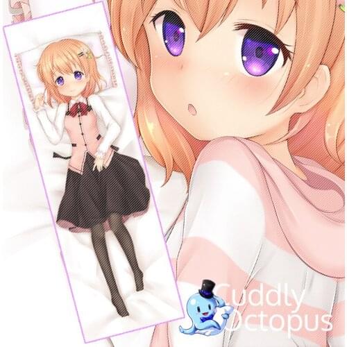 Anime Is the order a rabbit? Hoto Kokoa Dakimakura Hugging Body 2WAY Pillow Case Cover Japanese Pillowcase Cushion Bedding Cud