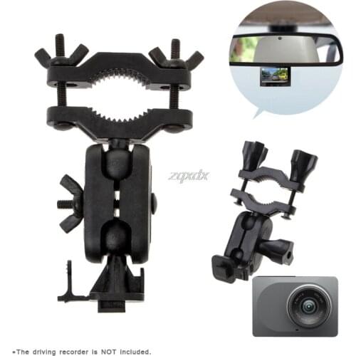 Car Rearview Mirror Strong Driving Recorder Bracket Holder DVR Mount for YI Cam 360 Degrees Rotating Support Holde JUL02 Drop