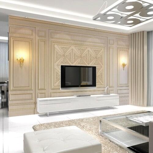 Bacaz 8d Stereoscopic Baseboard Light Mural Wallpaper 3d Wall Photo Mural Wall paper for Living Room TV Background Wallcovering