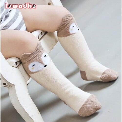 Design 3 Colors Cotton Knee Baby Socks Winter Fall Cute Boys Girls Socks