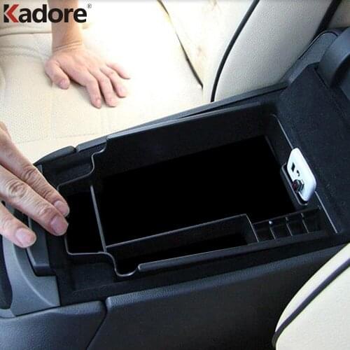 For Cadillac XT5 2016 2017 ABS Plastic Car Interior Center Armrest Storage Box Cover Organizer Container Tray Case Accessories
