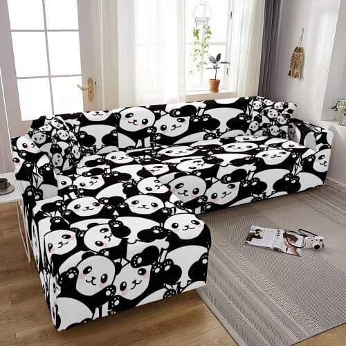 Elastic Sofa Cover for Living Room Cartoon Couch Cover Pets Corner Sofa Cover L Shaped Chaise Longue Sofa Slipcover