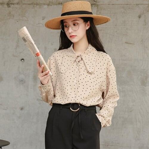 Блузки в горошек Haoduoyi China At AliExpress