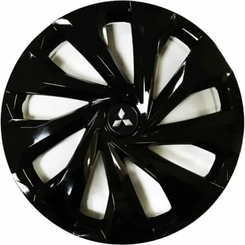 Wheel Rim Cover R15 Inch Piano Gloss Bright Black Hub Flexible Trim Cap For Mitsubishi 4pcs/set Emblem Car Tuning Accessories