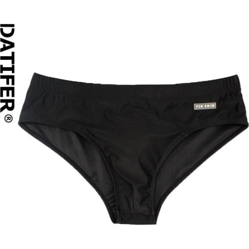 YK012C Datifer Mens Swim Brief Swimsuit Male Swimwear Size XXL Sexy Low Boxers Summer Sunga Beachwear 2021 Bain
