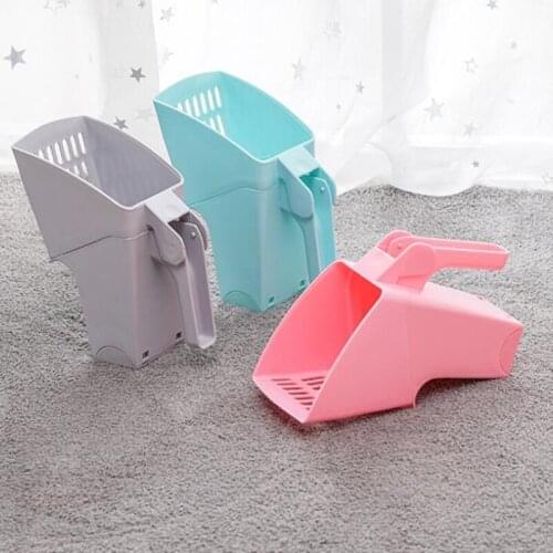 Cat Litter Shovel Pet Cleanning Tool Plastic Products Toilet For Cats Food Spoons Plastic Cat Litter Sifter Scoop And Bag