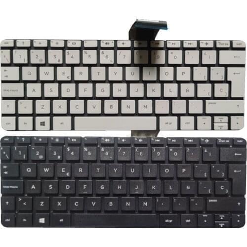 New Spanish laptop Keyboard for HP Stream 11-Y 11-y000 11-y010nr 11-y012nr 11-y001nx 11-y002nx SP white/ black no frame