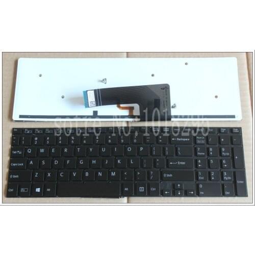 New US Keyboard for SONY Vaio SVF1521K1EB SVF152C29M SVF1521V6E Laptop Keyboard with backlit English