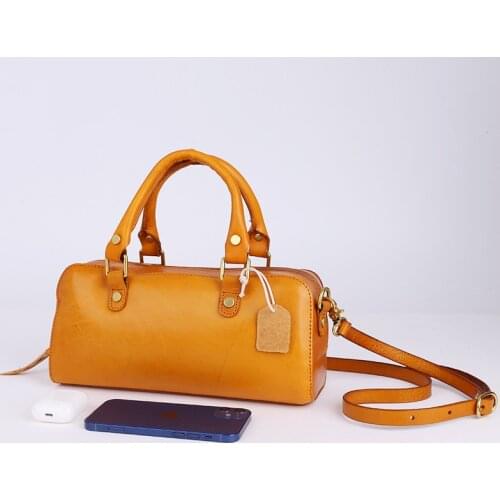 New Niche Joker Fashion First Leather Handbag Genuine Leather Pillow Bag Ladies Shoulder Bag Messenger Bag