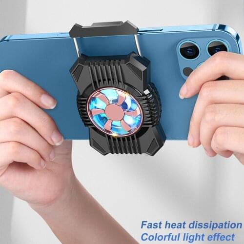 Phone Cooler Cooling Fan Radiator Fits 4 to 7.4inch Smartphones