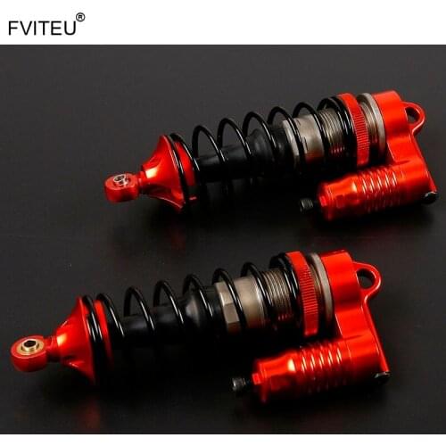 FVITEU CNC Alloy Front shocks absorbers set with buffer caps For Losi 5ive T Rovan LT King Motot X2