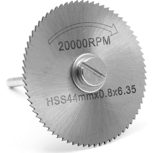 44MM HSS Cutting Disc Grinder Cutoff Circular Saw Rotary Blades Tool + Rod New