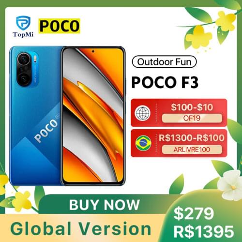 New Global Version POCO F3 5G Smartphone Snapdragon 870 Octa Core 128/256GB 6.67" 120Hz E4 AMOLED Display 48MP Triple Camera NFC