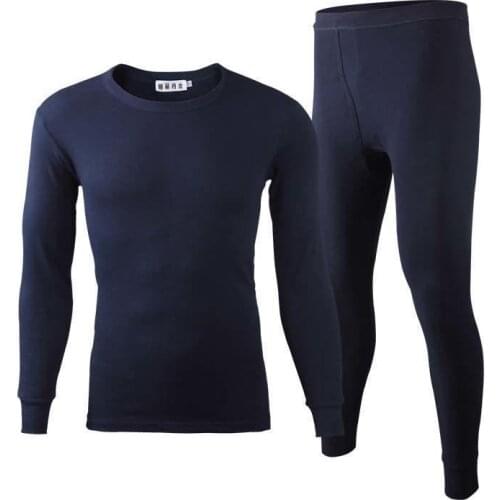 Men Warm Thick Autumn Winter Thermal Underwear Sets Male Velvet O Neck Men Long Johns Thermal Underwear For Men Shirt Leggings