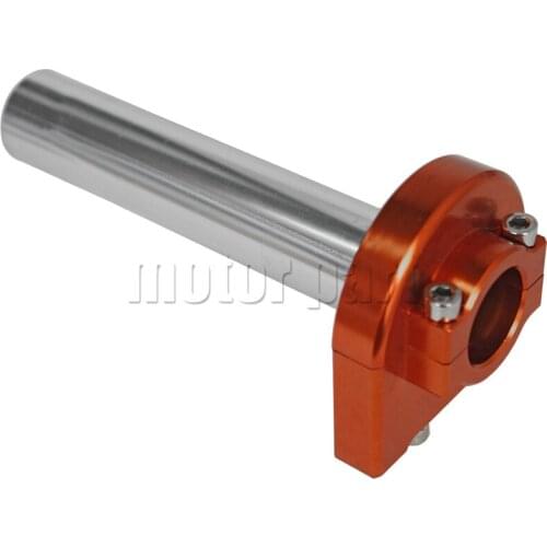 Universal CNC Aluminum Accelerator 22mm Throttle Twist Grips For Most Brand Motorcycle Scooter Bike With 7/8" Handlebars Orange