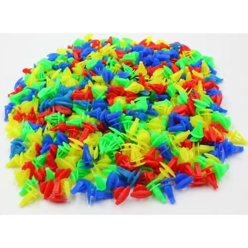 KELIMI Mixed 500 Pcs Sealing strip nail auto plastic rivets universal small Moulding Weatherstrip Door Seal Clip