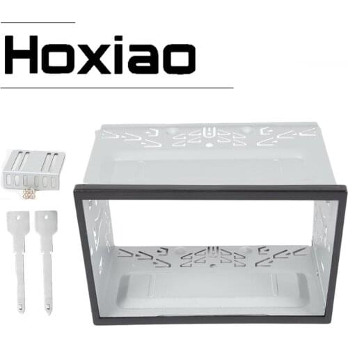 Iron Car Frame For Universal 2Din Auto Radio Android Player Frame Retrofitting Decorative Double Din Framework 178 x 102mm Panel