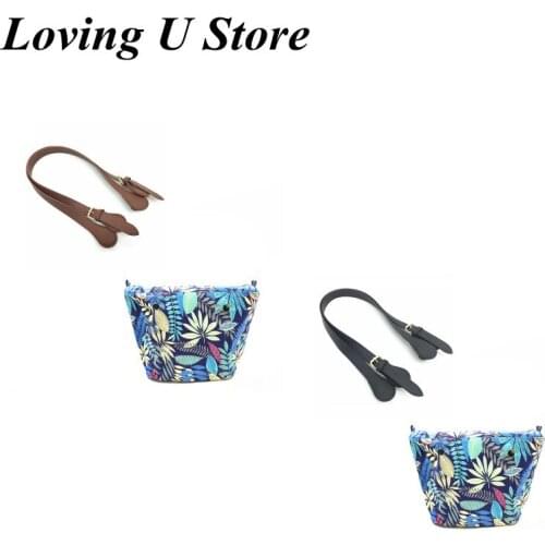 1combo of 70cm PU leather bag handles and one classic size inner bag for obag women handbag