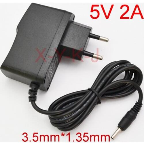 1PCS 5V 2A High quality AC 100V-240V Converter Switching power adapter DC 5V 2A 2000MA Supply EU Plug DC 3.5mm x 1.35mm