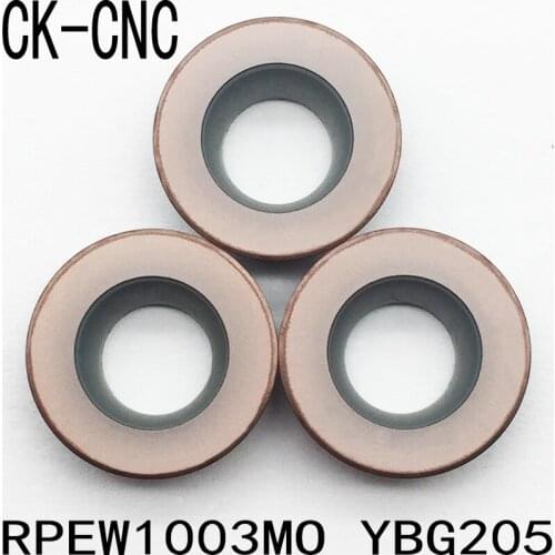 10pcs RPEW1003MO YBG205 Original package ,Factory directly selling Carbide Inserts tools blade made in china