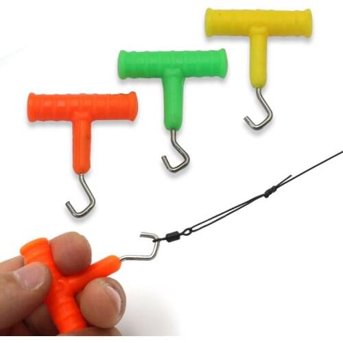 2PCS Carp Fishing Tool Carp Rigs Knot Puller Hook Line Knot Puller Stainless Steel Hair Rig Knot Tool Fishing Tackle Accessories