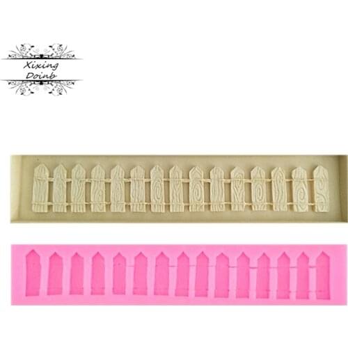 3D Picket Fence Silicone Fondant Cake Mold Cake Decorating Tools for Candy Chocolate Cookie Baking Tool