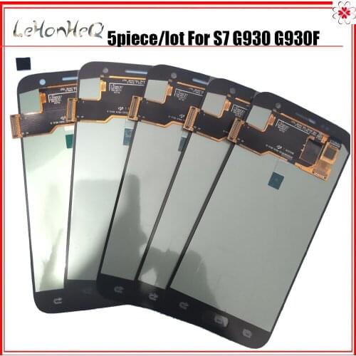 5 Piece/lot LCD For Samsung Galaxy S7 G930 G930F Display Touch Screen Digitizer Assembly LCD For Samsung S7 G930 SM-G930 LCD