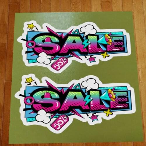 6 style)Hot Sale Cheap Label and Stickers Printing Custom