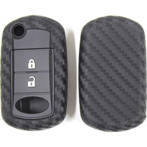 60% Hot Sale Carbon Fiber Texture Car Key Cover Fob Soft Shell Protector Case for Land Rover Automobiles Interior Accessories