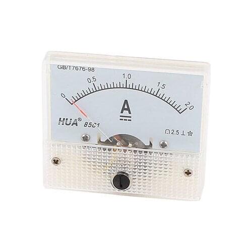 85C1 Panel DC Current Ampere Meter Analog Ammeter 0-2A