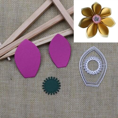 Flower Petal Stamen Frames Metal Cutting Dies Stencils for DIY Scrapbooking Decorative Embossing DIY Paper Cards