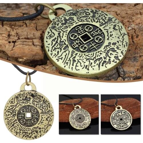 Money Amulet The Properties of Feng Shui Money Amulet For Men Style Vintage necklace Necklace Women Jewelry Gift G9N1