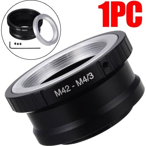 For Olympus Panasonic Pen Lumix G 1pc Black Metal Lens Adapter M42 Lens To An Micro 4/3 M4/3 MFT Mount Lens Mayitr