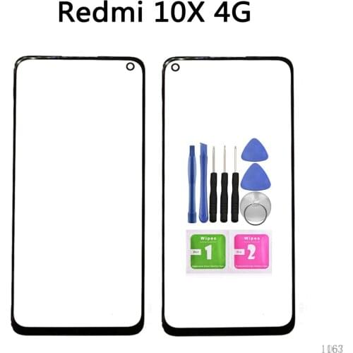 For Xiaomi Redmi 10X 4G 5G 8 8A 9 9A Touch Screen Panel LCD Display Screen Front Touch Cover Outer Glass Lens Without OCA