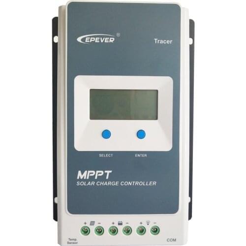 EPever MPPT Solar Charge Controller Tracer4210AN 40A Blacklight LCD Solar Regulator 12V 24V PV100V