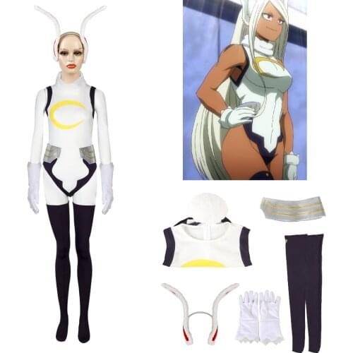 Boku no Hero Academia Miruko Cosplay Costume Full Set Suit Sexy Mirko My Hero Academia Halloween Fancy Cosplay Outfits