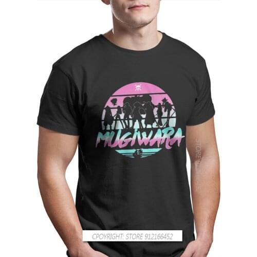 One Piece Monkey D Luffy Nami Sanji Anime 100% Cotton TShirts Mugiwara Crew Distinctive Homme T Shirt Hipster Tops 3XL