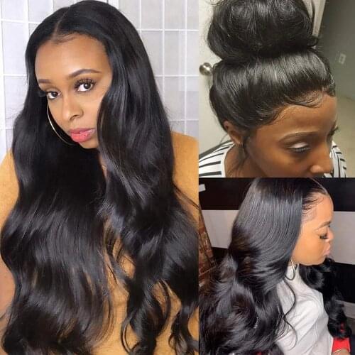 360 Lace Frontal Wig Glueless 150% Body Wave Human Hair Wigs Deep Part 370 Lace Front Wig Pre plucked 4x4 Lace Closure Wig