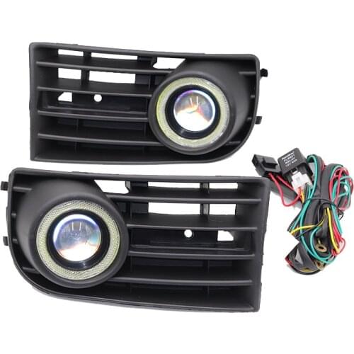 Front Bumper Grille Driving White light lens Fog Lamp light grille daytime running FOR VW golf Mk5 2005 2006 2007 US