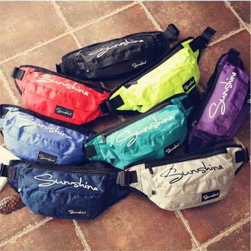 Casual Men Waist Bags Women Shoulder Bag Pouch Travel Canvas Belt Bag Fashion Unisex Waist Pack Men Waterproof Fanny Pack