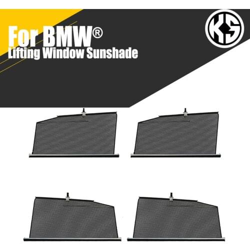 Car Lifting Window Sunshade For BMW Series 3/5/7 X3 X5 Custom Sun Shade Car Curtain Side Window Mesh Sun Visor Summer Protection